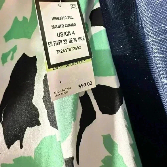 Nine West Women’s Black & Green Floral  Dress - Picture 10 of 16